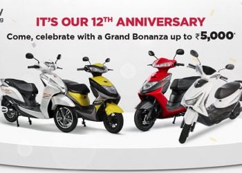 Ampere Electric Offers upto Rs. 5000 on its 12th Anniversary