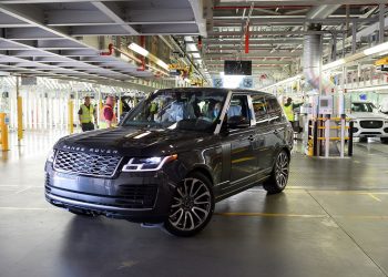 First Range Rover manufactured under new social distancing measures