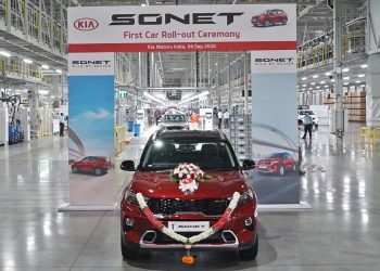 Kia Sonet Compact SUV rolls out of Anantapur Plant