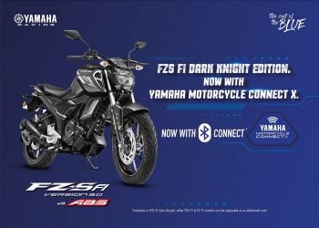 Yamaha FZS-FI Dark knight gets Connet X Bluetooth Tech