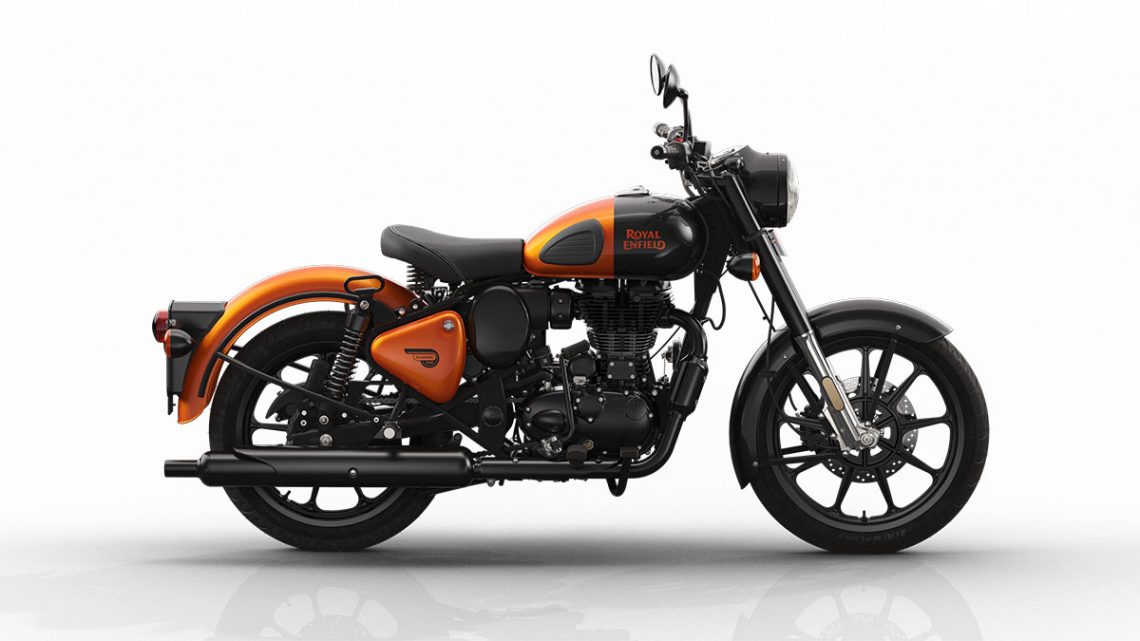 orange amber royal enfield