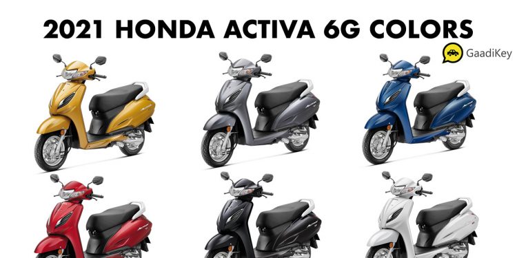 2021 Activa 6G All Colors New 2021 Model
