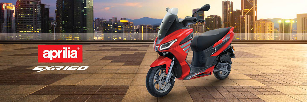 aprilia sxr 160 on road price