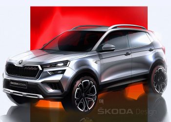 Skoda Kushaq Exterior Sketches Revealed