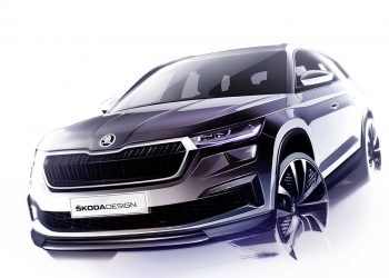New 2021 ŠKODA KODIAQ Design Sketches revealed