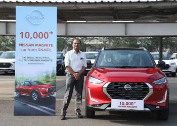 10,000th Nissan Magnite rolls out from RNAIPL Plant