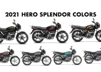 2021 Hero Splendor Colors