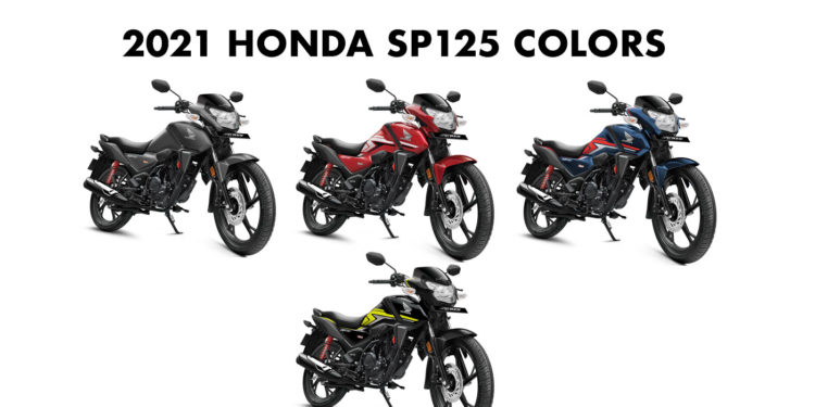 The all. New 2021 Honda SP125 Color Options