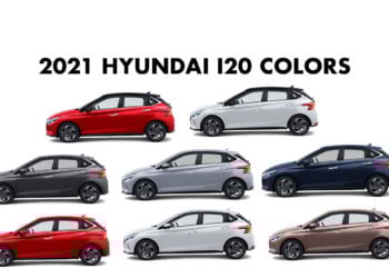 2021 Hyundai i20 Colors: Red, White, Silver, Grey, Starry Night