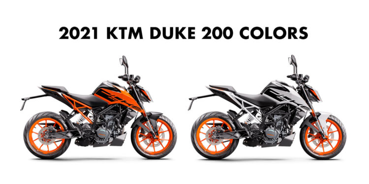 2021 KTM Duke 200 Colors All Colors