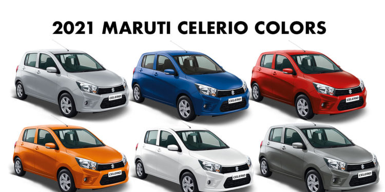 All New Maruti Celerio Colors All Model 2021