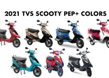 2021 TVS Scooty Pep+ Colors All Colors