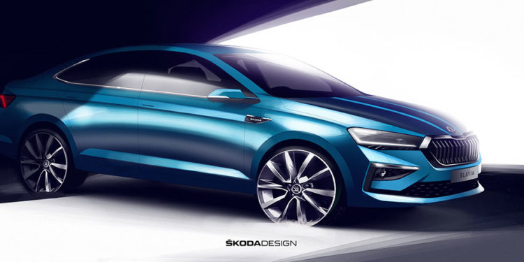 Skoda Slavia Design Sketches