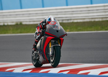 Ducati MotoE bike debuts at Misano World Circuit