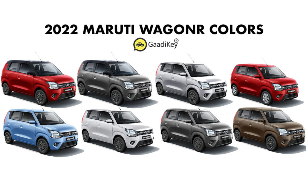 2022 Maruti WagonR Colors - All Colours of new Maruti WagonR 2022 model