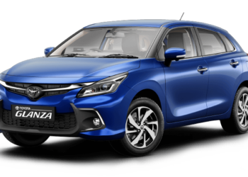 2022 Toyota Glanza Colors: Maroon, Blue, Grey, Silver, White