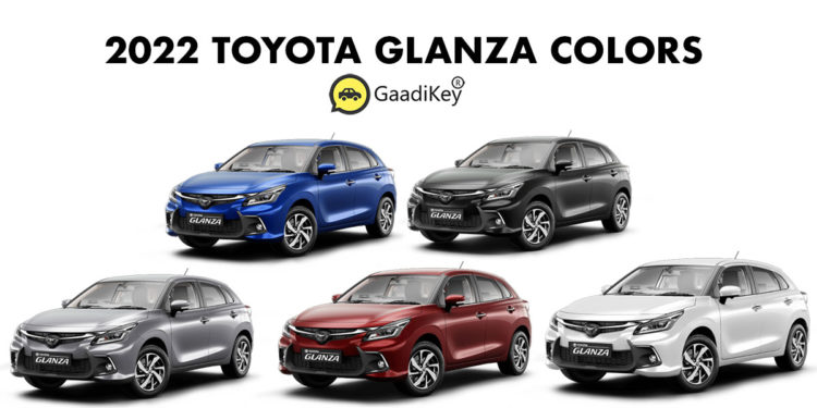 2022 Toyota Glanza Colors - All Colors New 2022 Toyota Glanza