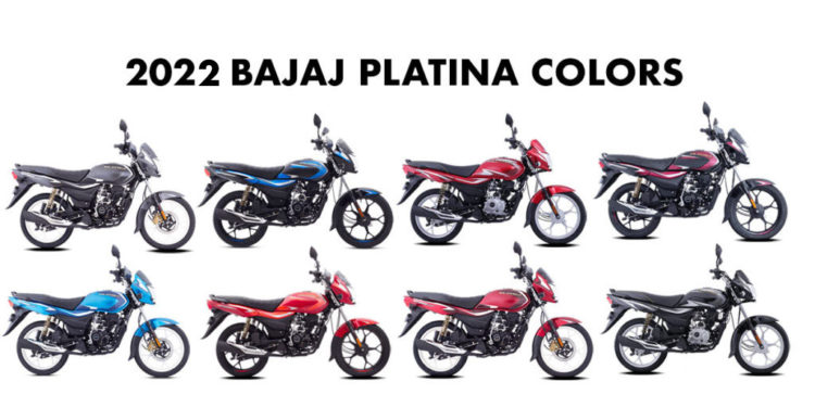 2022 Bajaj Platina 2022 model colors