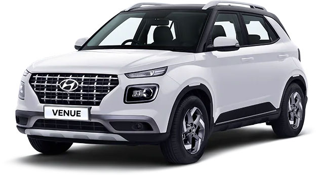 2022 Hyundai Venue White Dual tone Color (Polar White Dual tone)
