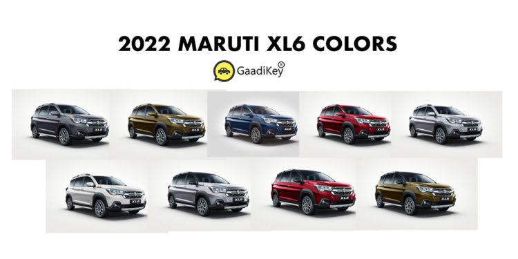 2022 model All New Maruti XL6 Colors and latest