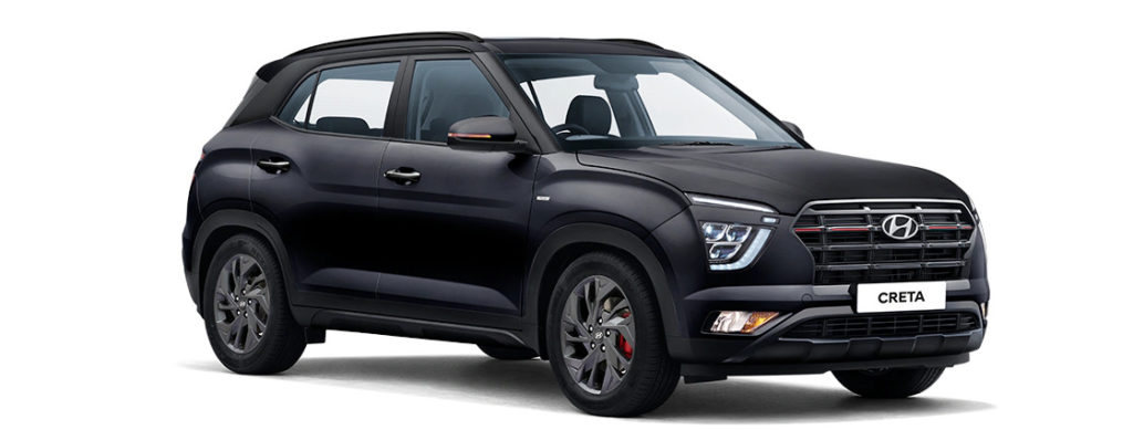 2022 Hyundai Creta Black color Knight Black color option