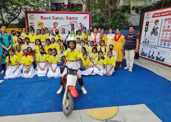Honda 2 Wheelers conducts Road Safety Awareness Campaign in Ghaziabad