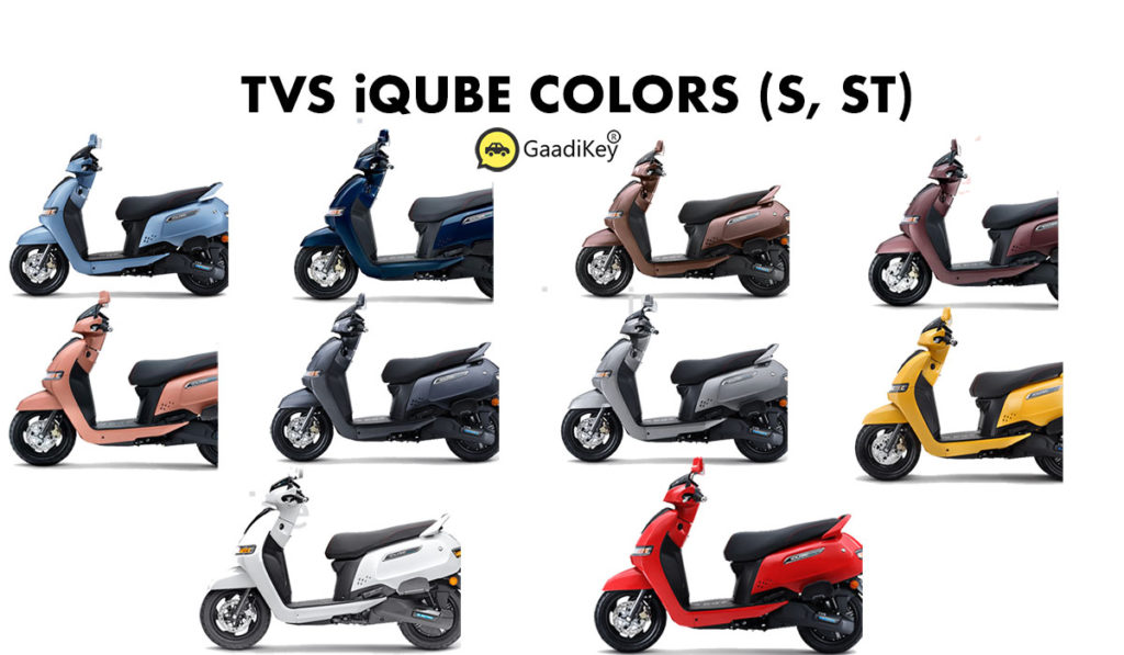 TVS iQube Electric Scooter colors