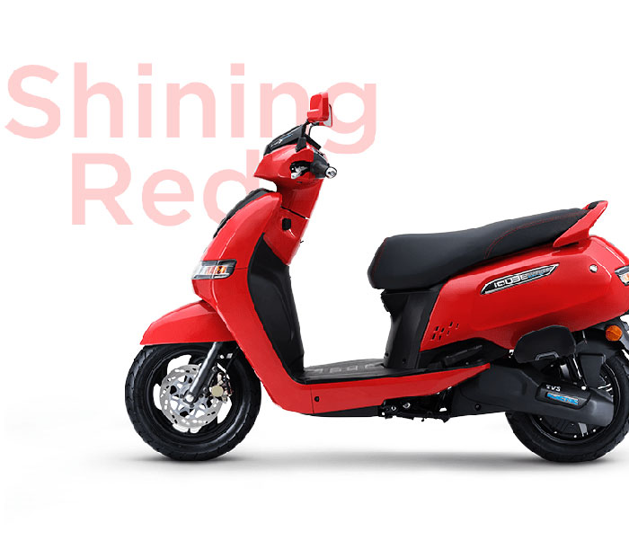 TVS iQube Red Color (Shining Red)