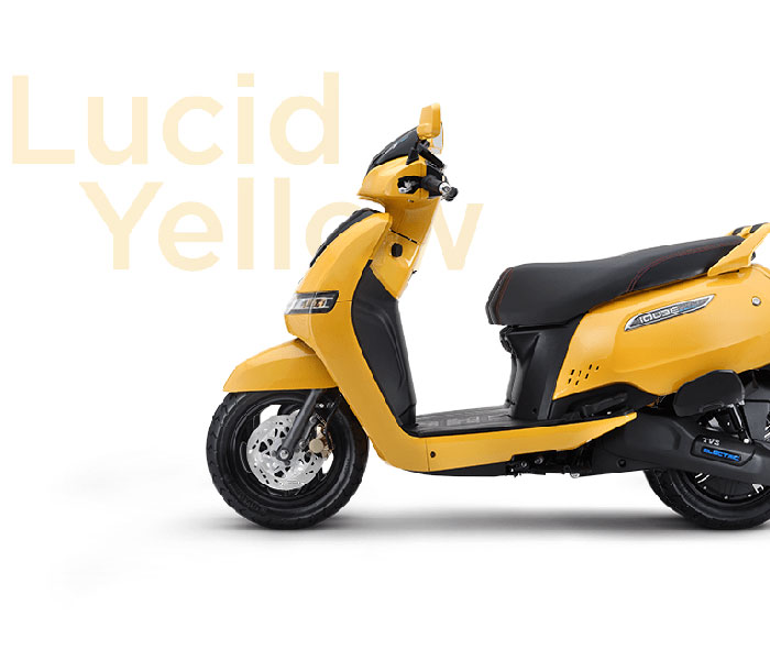 TVS iQube Yellow Color (Lucid Yellow)