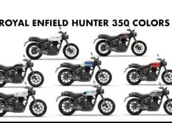 Royal Enfield Hunter 350 Colors: Blue, Red, Black (8+ Colors)