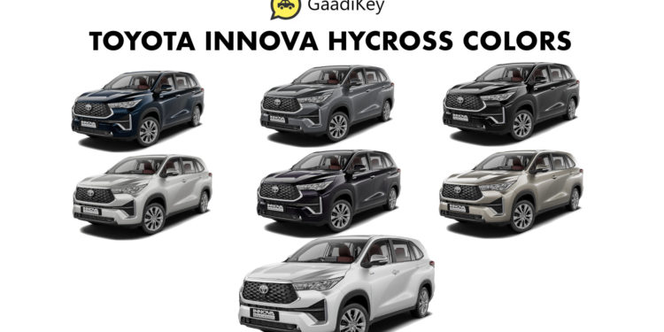 Toyota Innova HYCross Colors All Color options