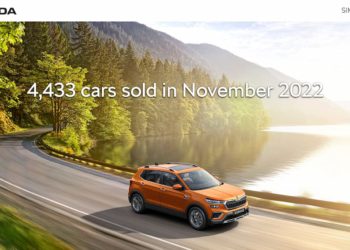 Skoda India sells 4,433 units in November 2022