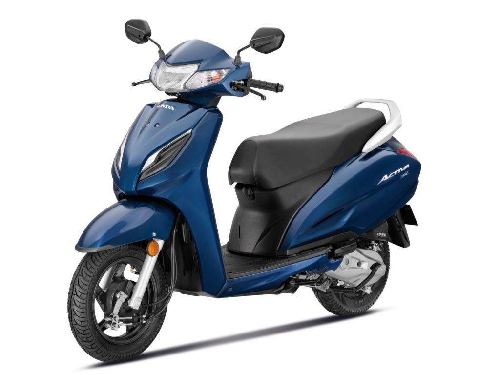 2023 Honda Activa H-Smart Blue Color  (Decent Blue Metallic) 2023 Activa