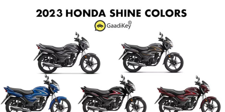 New Honda Shine 2023 colors