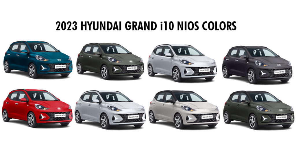 2023 NIOS Colors - 2023 Hyundai Grand i10 NIOS Color options - New Hyundai Grand i10 NIOS Colors 2023 model