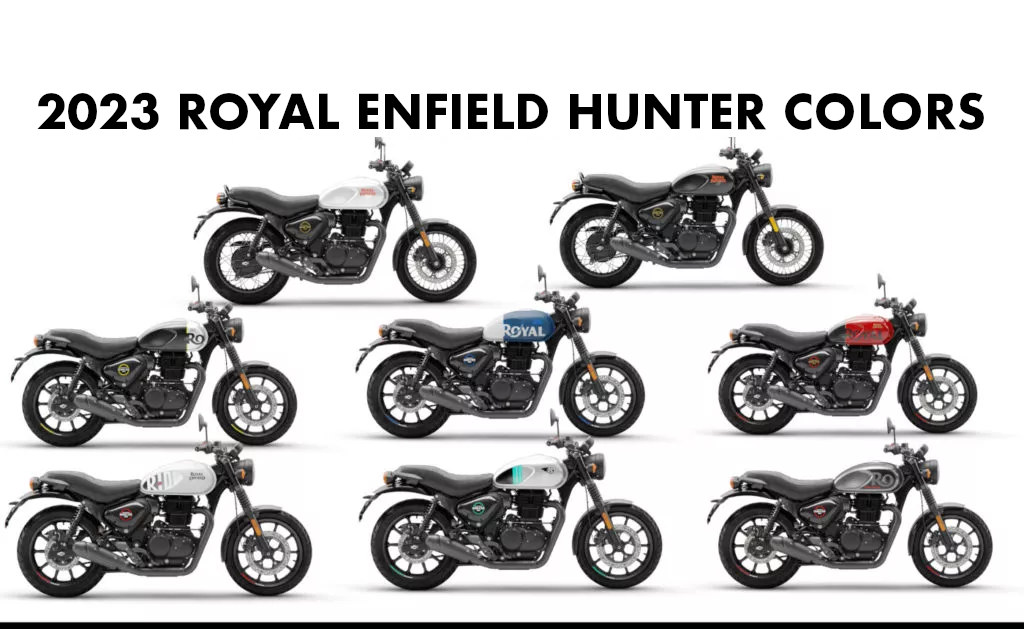 2023 Royal Enfield Hunter 350 Colors - All Colors 2023 Royal Enfield Hunter Colors - 2023 Hunter Colors