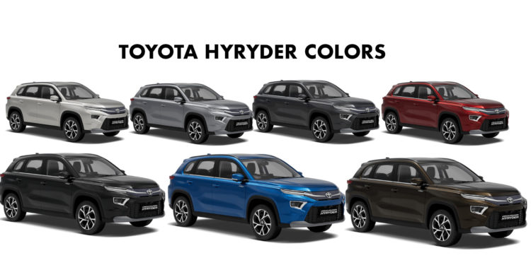 2023 Toyota Hyrder Colors - All Colors 2023 Hyryder Urban Cruiser SUV