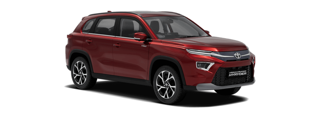 2023 Toyota Hyryder Red Color ( Sportin Red) - 2023 Hyryder Red Color