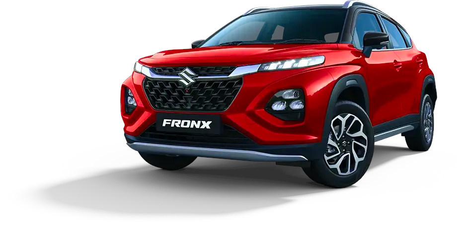 Maruti FRONX Opulent Red and Black Dual tone color ( Red + Black) 2023