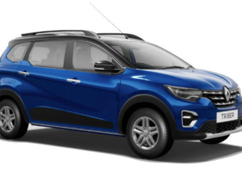 2023 Renault Triber Colors: White, Blue, Mustard, Brown