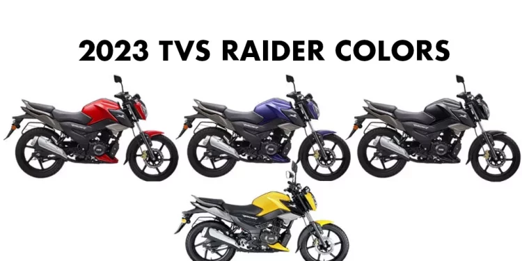 2023 TVS Raider Colors All Color options - New 2023 Raider motorcycle colors