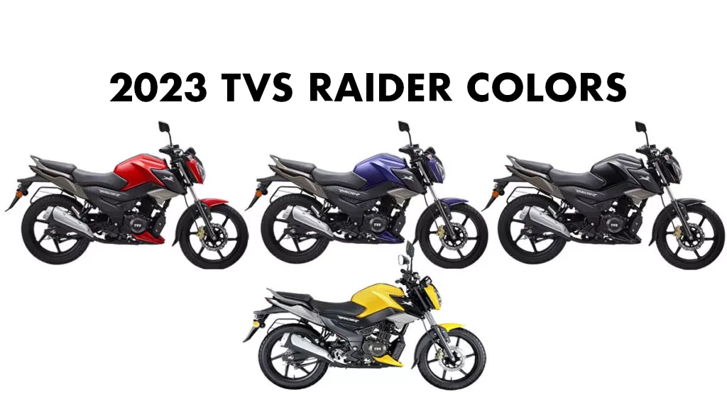 2023 TVS Raider Colors All Color options - New 2023 Raider motorcycle colors