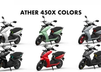 2023 Ather 450X Colors - All Color options New Ather 450X Electric Scooter