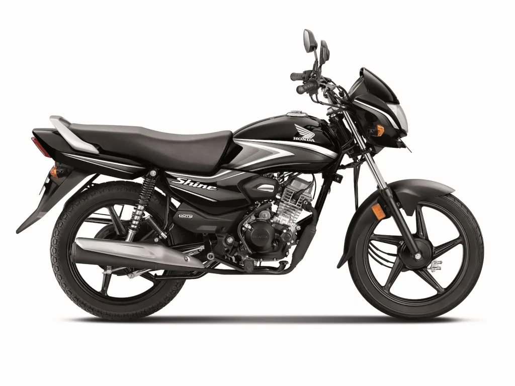 2023 Honda Shine 100 Grey Color (Black with Grey Stripes)