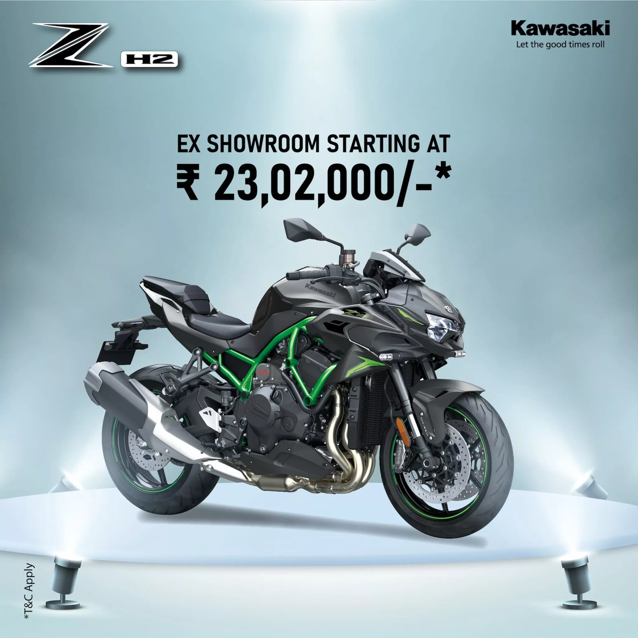 Kawasaki Launches Supercharged Z Flagship 2023 ZH2 and ZH2 SE GaadiKey