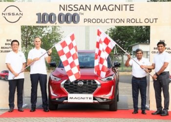 Nissan rolls out 100,000th Nissan Magnite in Chennai, India