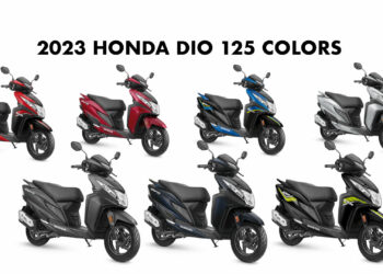 2023 Honda Dio 125 Colors: Red, Blue, Grey, Black