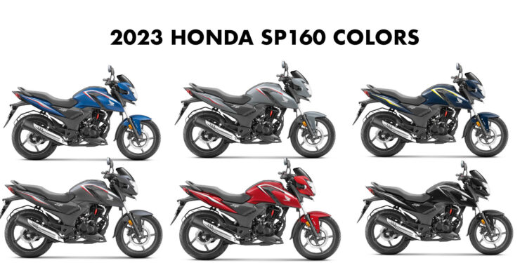 All New 2023 Honda SP160 Colors All Colors