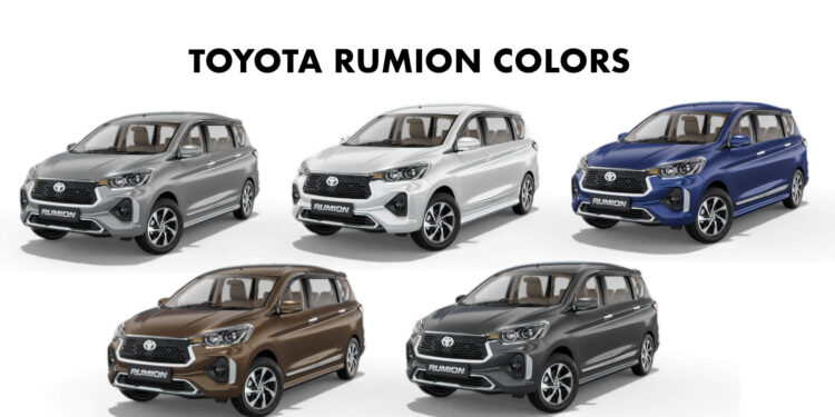 2023 Toyota Rumion Colors All Colors