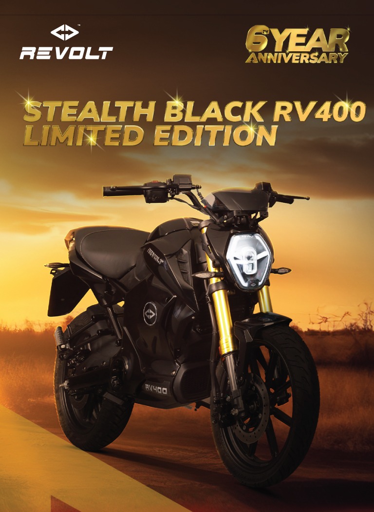 Revolt Limited Edition Stealth Black RV400 Electric launched GaadiKey